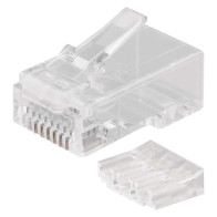 Konektor RJ45 pro UTP kabel (drát), bílý, 20 ks